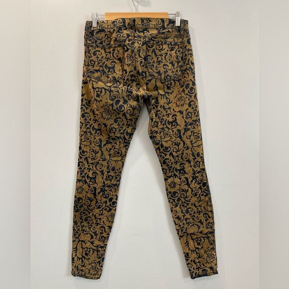 J Brand Gold Brocade Skinny Jean - Picture 9 of 12